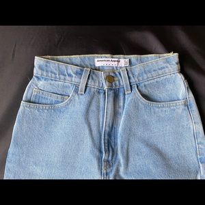 American Apparel Light Wash Straight Leg Jeans